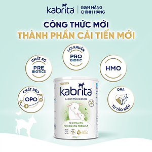 Sữa dê Kabrita số 2 cho trẻ từ 12- 24 tháng - Lon 800g