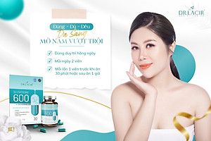 [5 Trong 1- Mờ Nám- Tàn Nhang, Tăng Vòng 1, Cân Bằng Nội Tiết Tố, Sinh Lý Nữ ]] - Viên Uống Glutathione  - Hàng Chính Hãng Dr Lacir