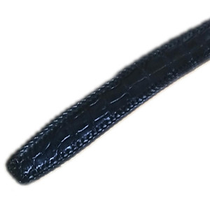 Thắt Lưng Nam Da Cá Sấu Đan Viền Huy Hoàng HT4216 (120 x 3.5 cm) - Đen