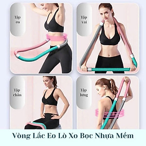Vòng Lắc Eo Lò Xo Thép Bọc Nhựa Mềm – Giảm Mỡ Bụng, Eo Thon Nhanh, An Toàn Tại Nhà - HÀNG CHÍNH HÃNG MINIIN