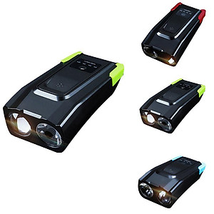 Đèn pha xe đạp có còi T6 tặng khóa xe đạp 4 số