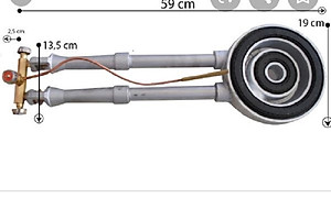 Bếp khè gas công nghiệp WINDO 7B - Hàng Chính Hãng