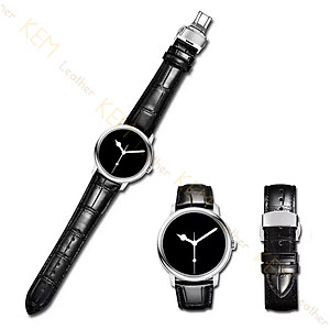 Dây Đồng Hồ Da Cá Sấu Đen Size 14/16/18/20/22/24/26mm - Dây Đeo Da Cá Sấu Thật 100% - Bảo Hành 12 Tháng