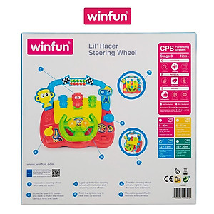 Đồ chơi vô lăng đua xe mô phỏng đường đua có âm thanh vui nhộn cho trẻ từ 12 tháng Winfun 0621-NL