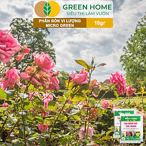 Phân Bón Ra Hoa, Greenhome, Micro Green, Gói 10gr, Tạo Mầm Hoa Cực Mạnh, Thúc Đẩy Ra Hoa Đồng Loạt, Hoa To, Lâu Tàn