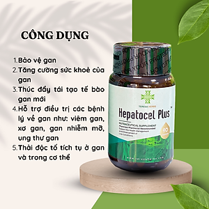 Thực phẩm bảo vệ sức khỏe Tăng cường chức năng gan Hepatocel Plus Teresa Herbs (Lọ 90 viên)