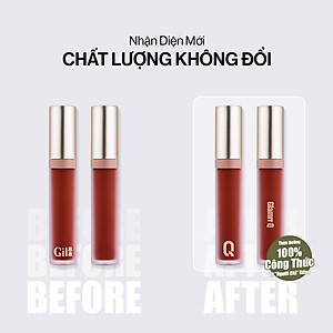 Son kem lì nhiều dưỡng GLAMRR Q LONG WEAR LIP CREAM 5g by Gilaa