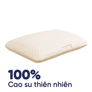Gối Cao Su Liên Á Oval LAGOV4565 (45 x 65 cm) - Trắng
