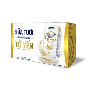 COMBO 24 HỘP Sữa Tươi Tiệt Trùng Vinamilk Có Chứa Tổ Yến - Hộp x 180ml