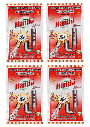 Bột thông cống 100g xuất khẩu hando cực mạnh ( đỏ - dùng cho đường ống an toàn )