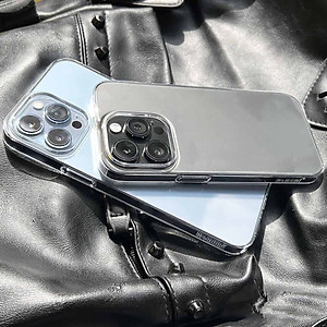 Ốp lưng siêu mỏng 0.3mm chống ố cho iPhone 17 Pro Max / 17 Pro / 17 Air / 17 / 16 Pro Max / 16 Pro / 16 Plus / 16 hiệu Memumi Crystal thiết kế ôm sát máy, chống sốc , chống trầy xước - Hàng nhập khẩu