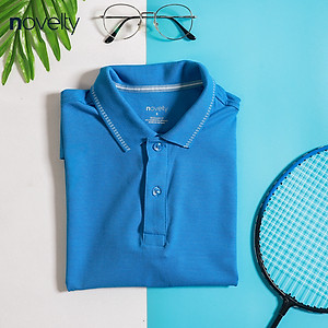 Áo thun nam Polo NOVELTY trơn màu cổ bo 210130N