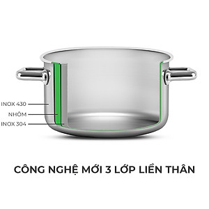Nồi Inox liền khối Elmich Trimax Eco EL-3991