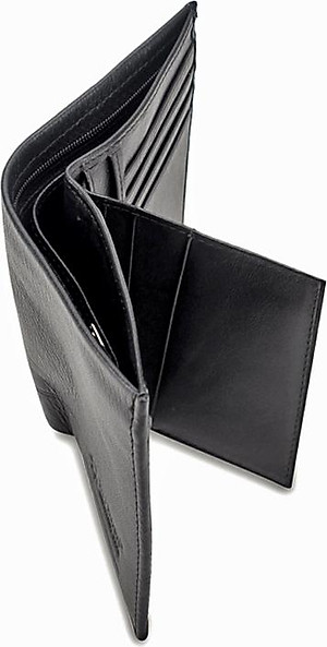 Ví nam Huy Hoàng da bò sọc ngang kiểu đứng nhiều màu HT2138-39-40