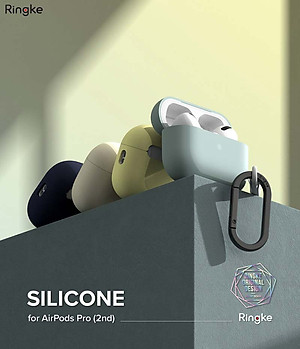 Vỏ Ốp dành cho AirPods Pro 2 RINGKE Silicone - Hàng Chính Hãng