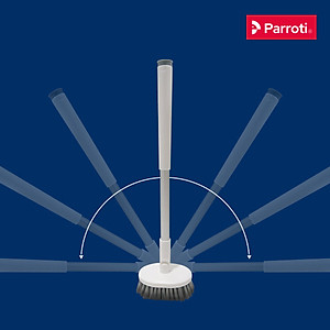 Cọ bồn cầu silicon, cọ toilet nhà vệ sinh 2 trong 1, có thể treo tường và cây gắp tóc Parroti Silicon SL02