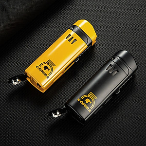 Vỏ Hột Quẹt Bật Lửa Khò 3 Tia  H179A Có Đục Kiêm Giá Đỡ - Nhiều Màu