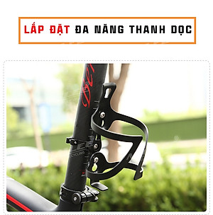 Pad gắn giá đỡ bình nước xe đạp chất liệu Nhôm lắp đặt ngang dọc cho đường kính 19-44mm - Mai Lee