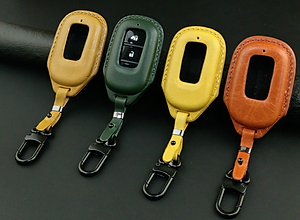 Bao da ép phom handmade chìa khóa xe ô tô Honda CRV HRV CIVIC 2,3,4,5,6 nút bấm da bò thât giá tận xưởng (có bán sỉ ) - hàng chính hãng