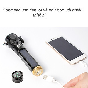 Đèn pin siêu sáng thoát hiểm 7 chức năng