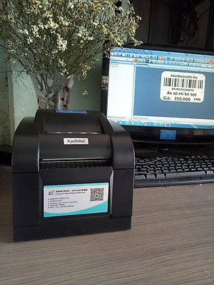 Máy in tem mã vạch 2 chức năng Xprinter 350B - Hàng Chính Hãng - Cam kết Chất lượng