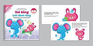 Full Set Ehon Kỹ Năng Sống Thỏ Bông- Phát Triển Tư Duy Tích Cực Cho Bé ( Song Ngữ Việt Anh) Bộ 10 Cuốn - Tặng Vòng Dâu May Mắn Cho Bé