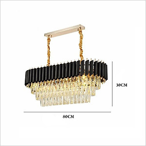 Đèn thả mâm MONA pha lê phong cách hiện đại trang trí nhà cửa sang trọng - (101).