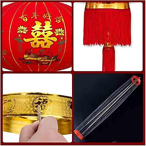  Đèn Lồng Vải Nhung Treo Tết Lễ Hội Size 60cm 80cm 100cm