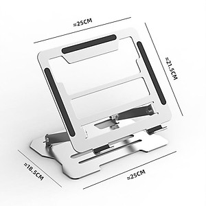Giá Đỡ kim loại cho laptop máy tính bảng hỗ trợ tản nhiệt và điều chỉnh độ cao góc máy hàng nhập khẩu