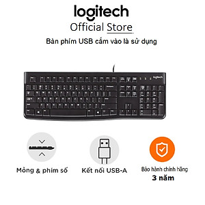 Bàn phím có dây Logitech K120 - Hàng chính hãng
