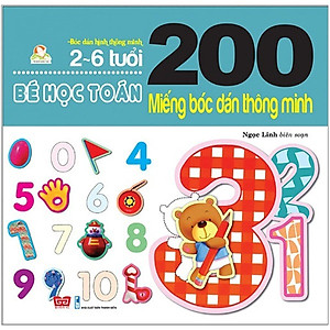Bộ bóc dán hấp dẫn dành cho bé từ 2-6 tuổi:  Combo 9 Tập 200 Miếng Bóc Dán