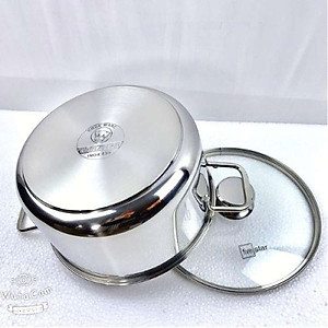 Nồi Inox 430 Bếp Từ 3 Đáy Nắp Kính Fivestar