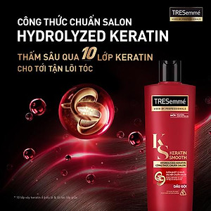 Dầu Gội TRESemmé Keratin Smooth Cho Tóc Vào Nếp 850g