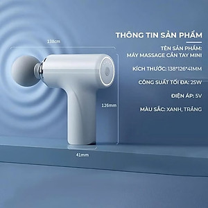 LOẠI 1 PIN KHỎE] Máy massage cầm tay, máy massage cổ vai gáy 6 Cấp Độ Chuyên Sâu Đa Năng Bảo Hành 12 Tháng