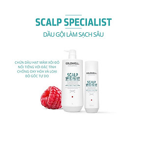 Dầu Gội Kiềm Dầu Goldwell Scalp Specialist Cấp Ẩm Và Làm Sạch Sâu, Kiểm Soát Dầu Thừa Hiệu Quả 250ml
