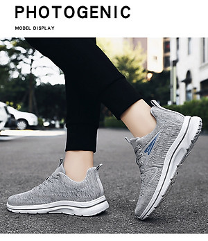 Giày thể thao nữ, giày chạy bộ đế êm nhẹ, thoáng khí đế cao su đúc, chống trơn trượt hạn chế mòn  – GNU1004A