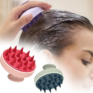 Lược gội đầu silicone - Massage da đầu, giảm ngứa, giảm gàu tăng cường tuần hoàn máu giảm gãy rụng tóc