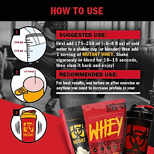 Mutant Whey Protein 5Lbs (2,3kg), Sữa bổ sung Protein, Phục Hồi và Phát Triển Cơ Bắp