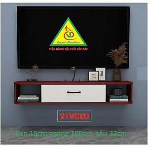 Kệ Ti Vi Treo Tường Trang Trí VTVG09 - Nội Thất Lắp Ráp