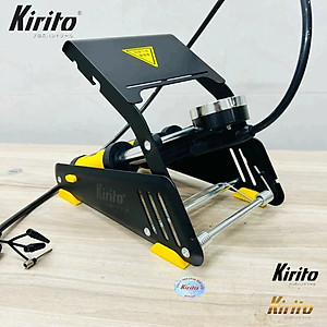 Bơm xe đạp chân Kirito nhật bản cao cấp 1-2-3 xilanh nén sử dụng bơm xe đạp, xe máy, ô tô, đệm, bóng,…