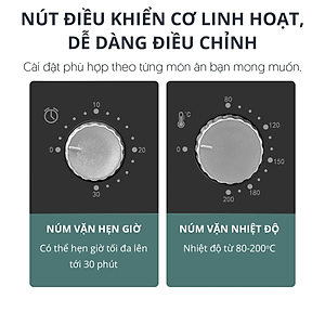 Nồi Chiên Không Dầu Mishio MK320 Dung Tích 2.2 - Hàng chính hãng