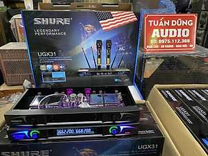 Micro, míc không dây SHURE UGX31 hàng chính hãng