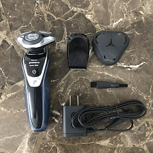 Máy cạo râu khô và ướt cao cấp Philips Norelco S5355/82 tích hợp đầu cạo linh hoạt theo 5 hướng cạo nhanh và sát - Hàng Nhập Khẩu