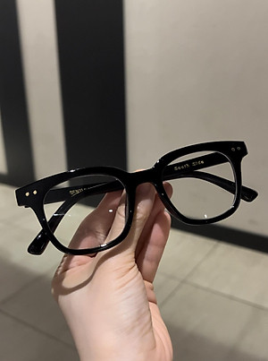 Kính Mắt Vuông Chống Ánh Sáng Xanh Gọng Nhựa Dày