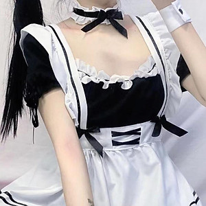 Maid Costume Maid Dresses Classic  Japanese Anime Maid Outfit S