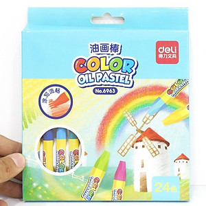  Bút Sáp 24 Màu 6963 Deli - Giao mẫu ngẫu nhiên