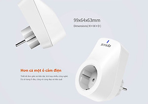 Ổ cắm wifi thông minh Tenda SP3 Điều khiển từ xa - Hàng Chính Hãng