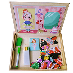 Đồ Chơi Cho Bé Gái, Đồ Chơi Ghép Hình Nam Châm Nhà Thiết Kế Thời Trang, Quà Sinh Nhật, Đồ Chơi Giáo Dục Phát Triển Trí Não Cho Bé