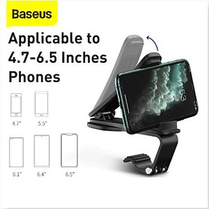 Giá Đỡ Điện Thoại Baseus Big Mouth Pro Car Mount Có Chân Kẹp Điều Chỉnh Giữ Điện Thoại Vào Taplo Xe Hơi Hàng Chính Hãng Baseus