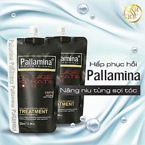 Kem hấp ủ tóc Pallamina X2 Collagen Keratin Complex Treatment siêu mượt 500ml